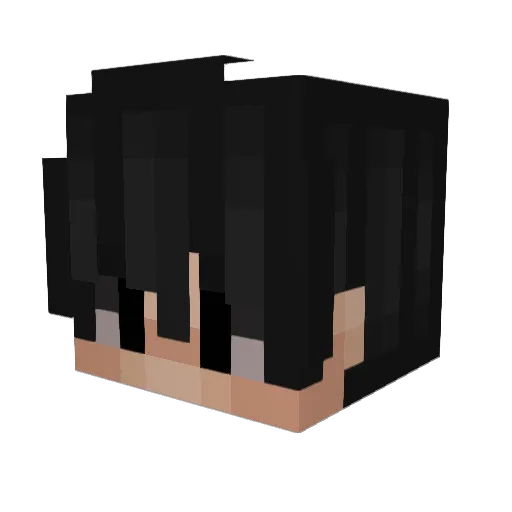 Dybaless Minecraft avatar head, 3D render