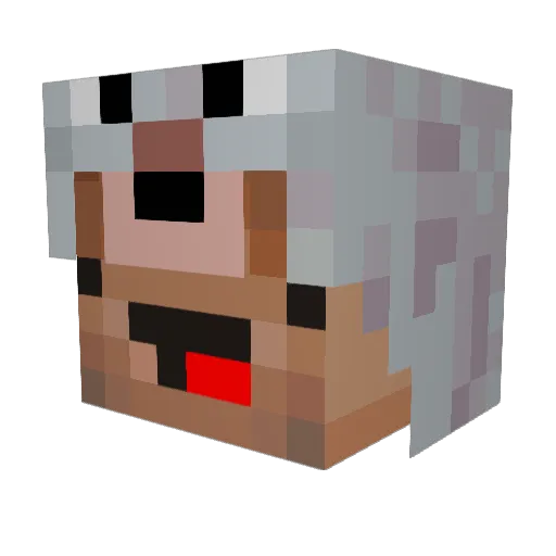 DycraTv Minecraft avatar head, 3D render