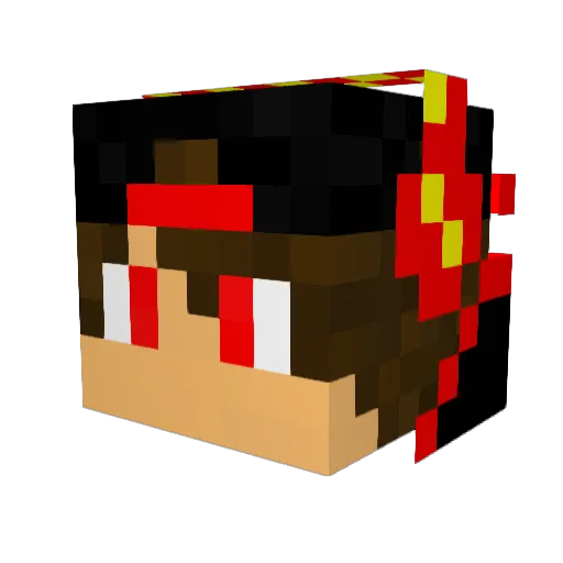 Dydo_oX Minecraft avatar head, 3D render