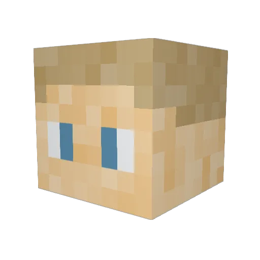 Dyeg_0 Minecraft avatar head, 3D render