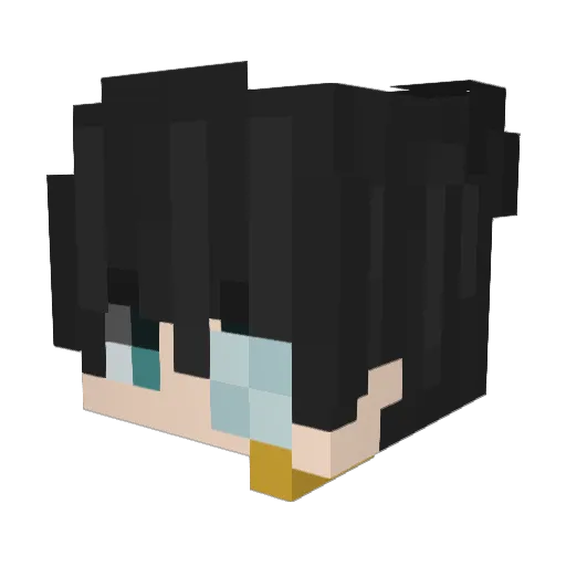 Dyforel Minecraft avatar head, 3D render