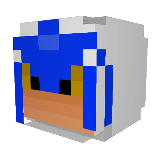 Dygme Minecraft avatar head, 3D render
