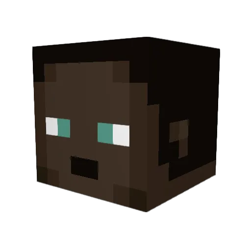 Dyiax39 Minecraft avatar head, 3D render