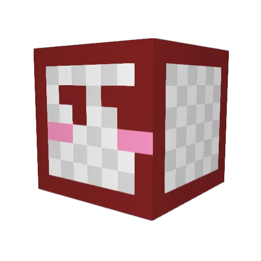 Dying192 Minecraft avatar head, 3D render