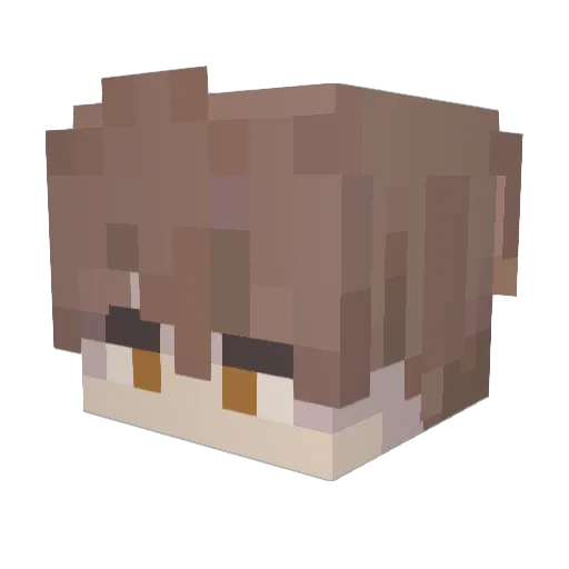 DyingArt_ Minecraft avatar head, 3D render