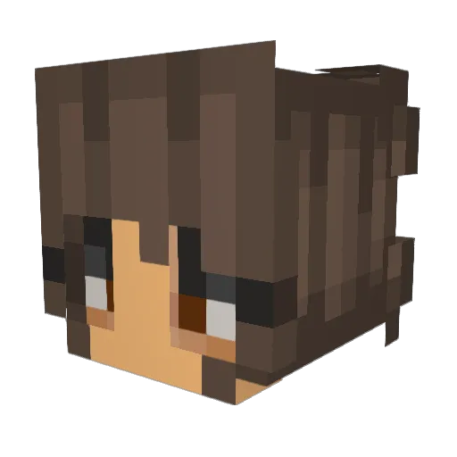 DyingOnly Minecraft avatar head, 3D render