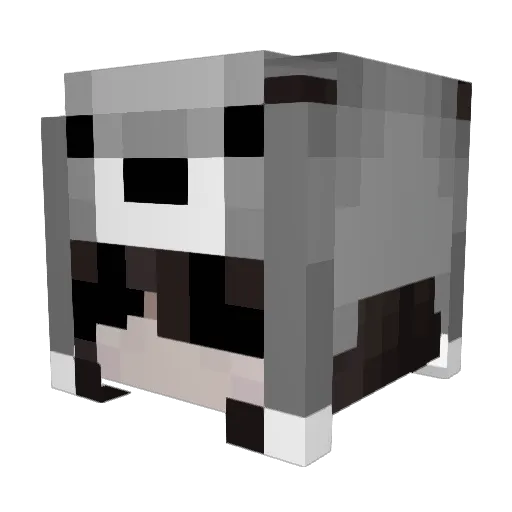 Dyinqs Minecraft avatar head, 3D render
