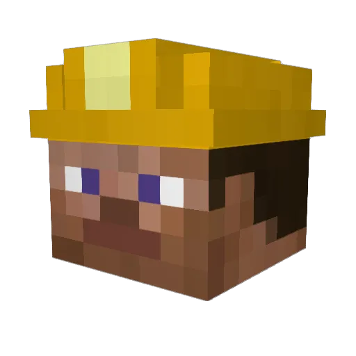 Dyizin Minecraft avatar head, 3D render