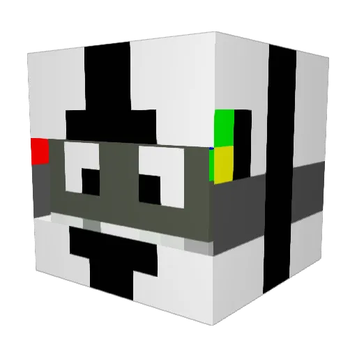 DykaNL Minecraft avatar head, 3D render