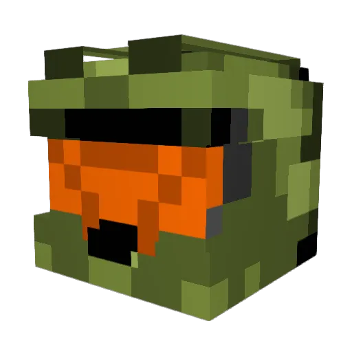 Dykone Minecraft avatar head, 3D render