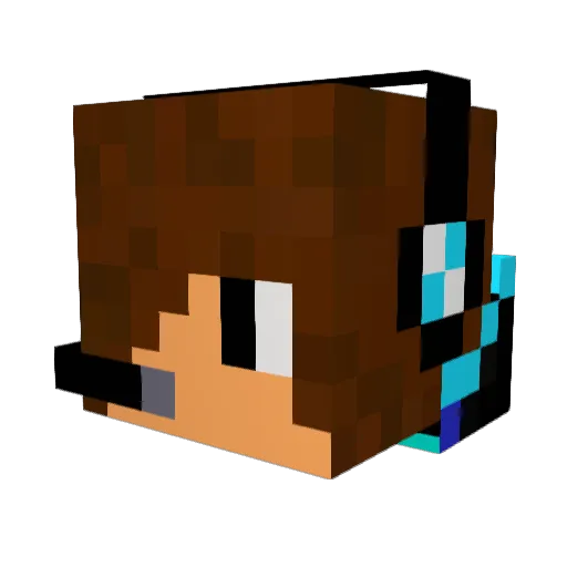 DylBoi2401 Minecraft avatar head, 3D render