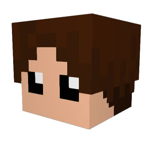DylC04 Minecraft avatar head, 3D render