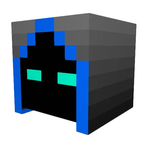 DylInater Minecraft avatar head, 3D render