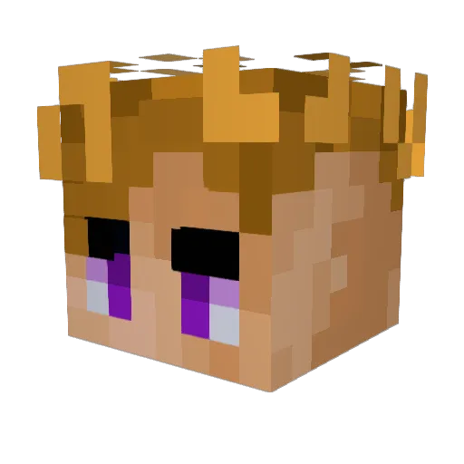 DylPyckle14 Minecraft avatar head, 3D render