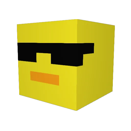 Dylakhen Minecraft avatar head, 3D render