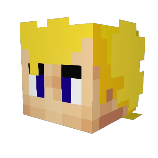 Dylan199812 Minecraft avatar head, 3D render
