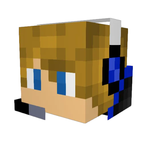 Dylan2016 Minecraft avatar head, 3D render