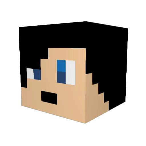 Dylan2kxx Minecraft avatar head, 3D render