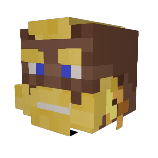 Dylan920 Minecraft avatar head, 3D render