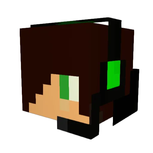 DylanBryl Minecraft avatar head, 3D render