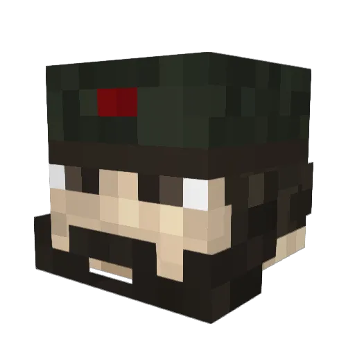 DylanDop Minecraft avatar head, 3D render