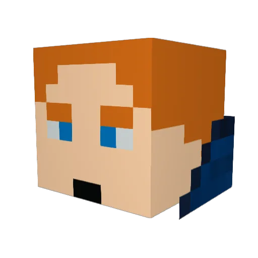 DylanGore Minecraft avatar head, 3D render