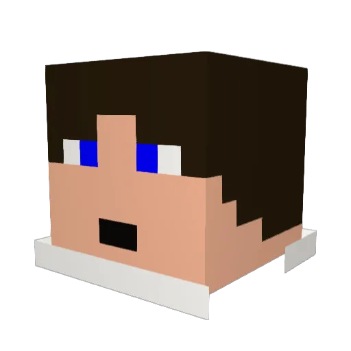 DylanIsKewl Minecraft avatar head, 3D render