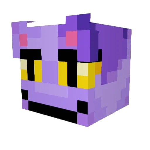 DylanIsQueer Minecraft avatar head, 3D render