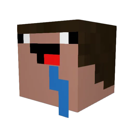 DylanLMAO Minecraft avatar head, 3D render