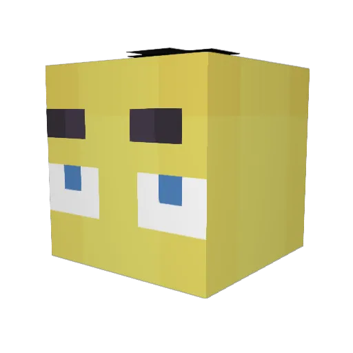 DylanOink Minecraft avatar head, 3D render
