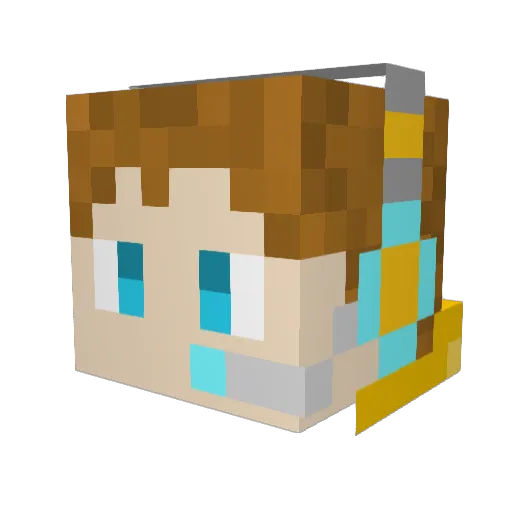 DylanPlayz63 Minecraft avatar head, 3D render