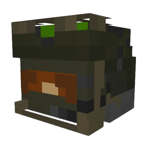 DylanQ Minecraft avatar head, 3D render