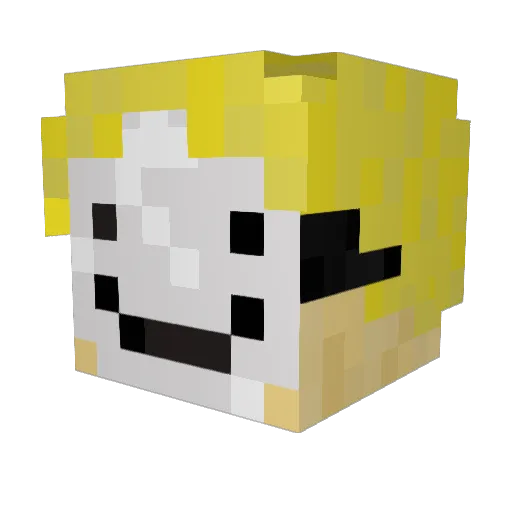 DylanSimps08 Minecraft avatar head, 3D render