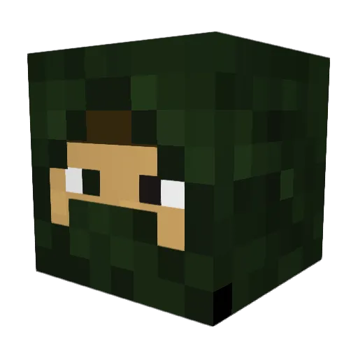 DylanSmit Minecraft avatar head, 3D render