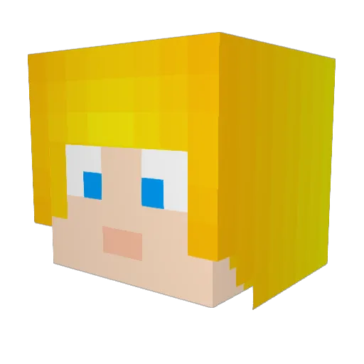 DylanStarVT Minecraft avatar head, 3D render