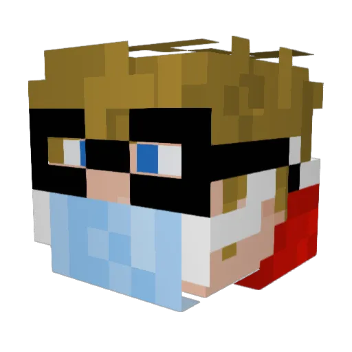 Dylan_Pickle_ Minecraft avatar head, 3D render