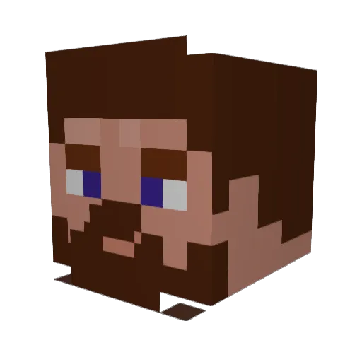 Dylan_VM Minecraft avatar head, 3D render