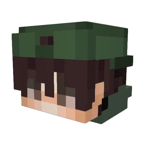 Dylan_alt Minecraft avatar head, 3D render