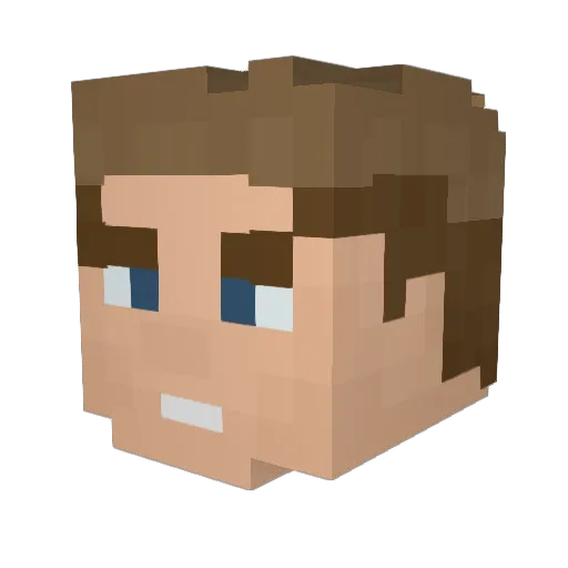 Dylan_bros16 Minecraft avatar head, 3D render