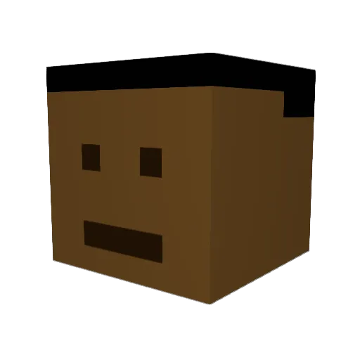 Dylanepic Minecraft avatar head, 3D render