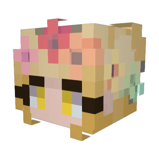 Dylankobe24 Minecraft avatar head, 3D render