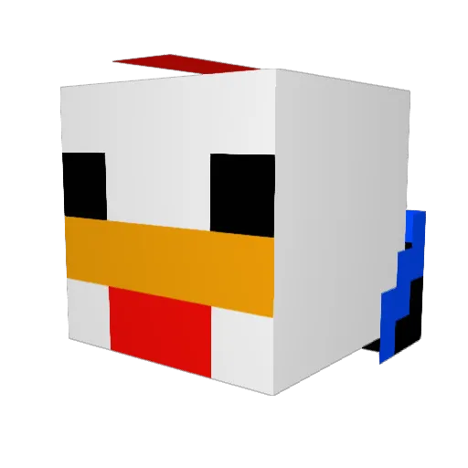 DylanoVerhoeven Minecraft avatar head, 3D render