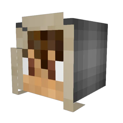 Dylanosauruss Minecraft avatar head, 3D render