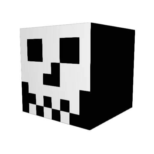 Dylanstark Minecraft avatar head, 3D render