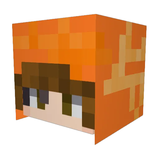 Dylbo_03 Minecraft avatar head, 3D render
