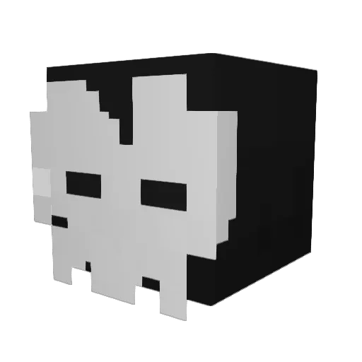 Dylbott Minecraft avatar head, 3D render