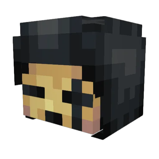 Dyllpickle9999 Minecraft avatar head, 3D render