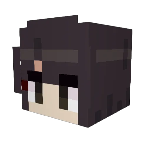 Dylnx Minecraft avatar head, 3D render