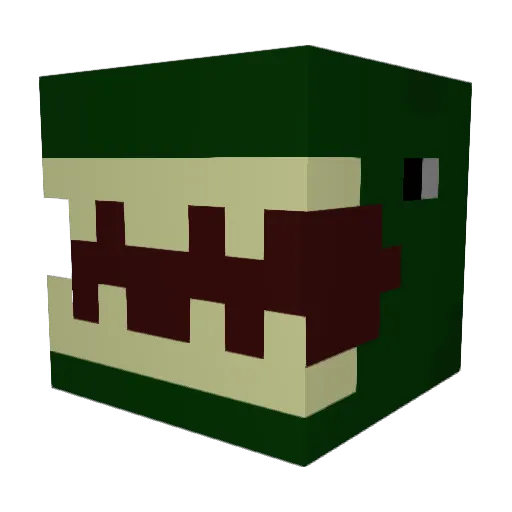 Dylon889 Minecraft avatar head, 3D render