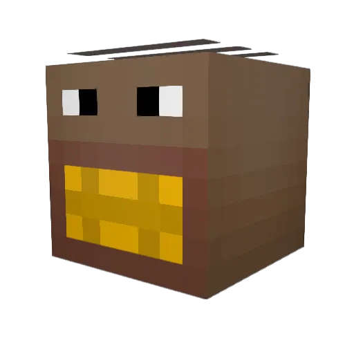 DylonMoore Minecraft avatar head, 3D render